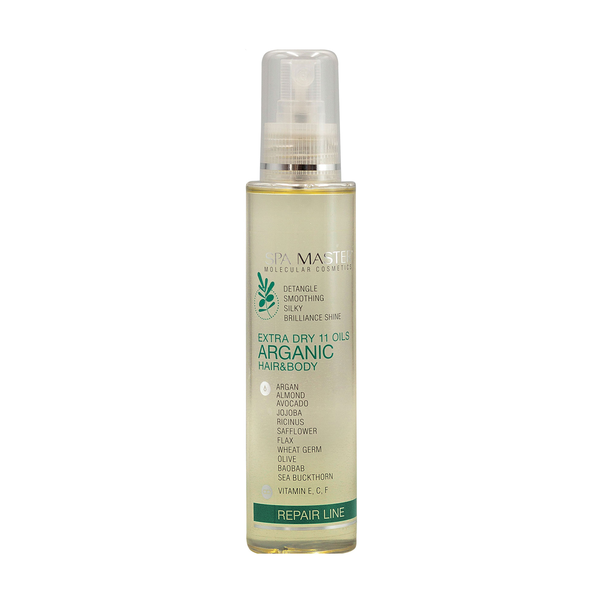 Відновлювальна арганова сироватка для волосся та шкіри Spa Master Repair Line Arganic Hair &amp; Body, з 11 оліями, 135 мл